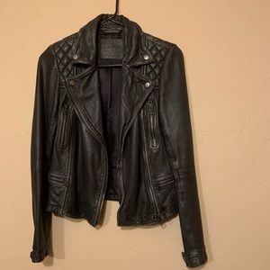 All Saints “Cargo” Leather Jacket